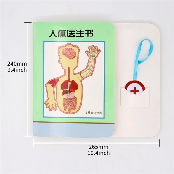 Learning Medical Knowledge Customize Voice Board Book For Kids
